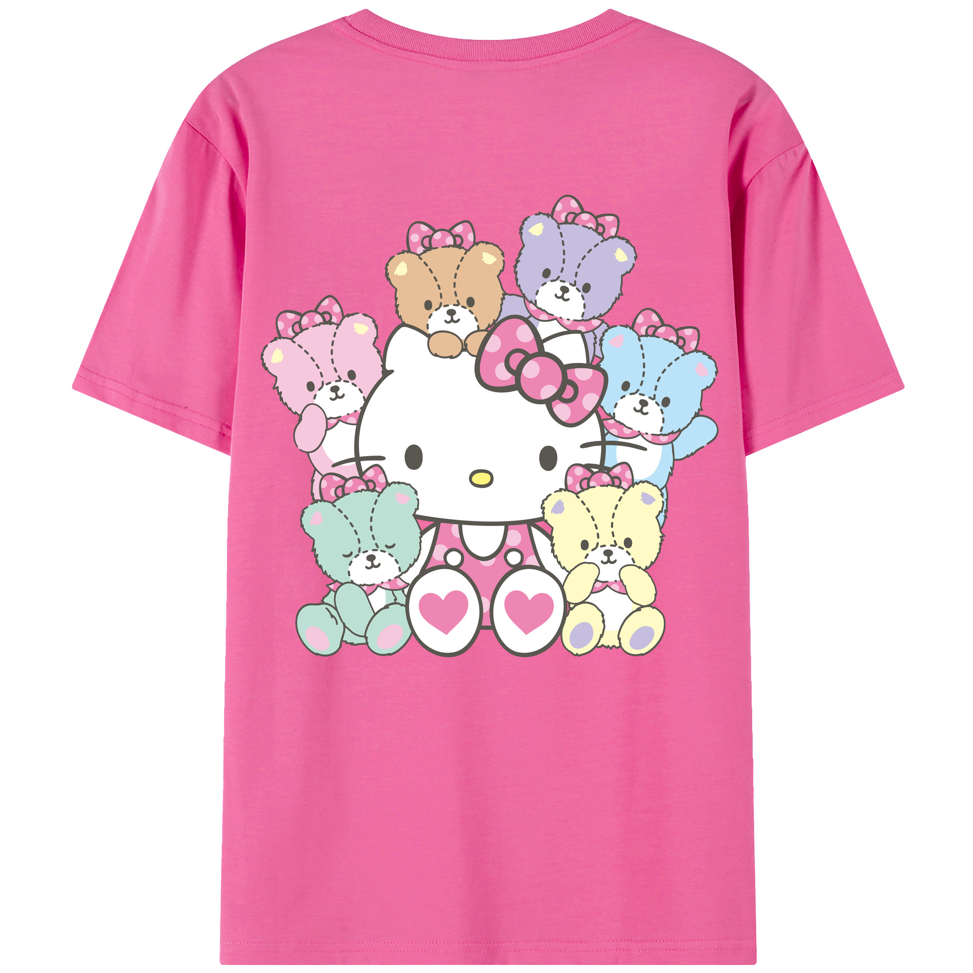 （画像用） Hello Kitty ハローキティ レディース半袖Tシャツ(バックプリント)